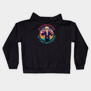 Ringmaster of the Shit Show! Funny Anti Joe Biden design! Kids Hoodie